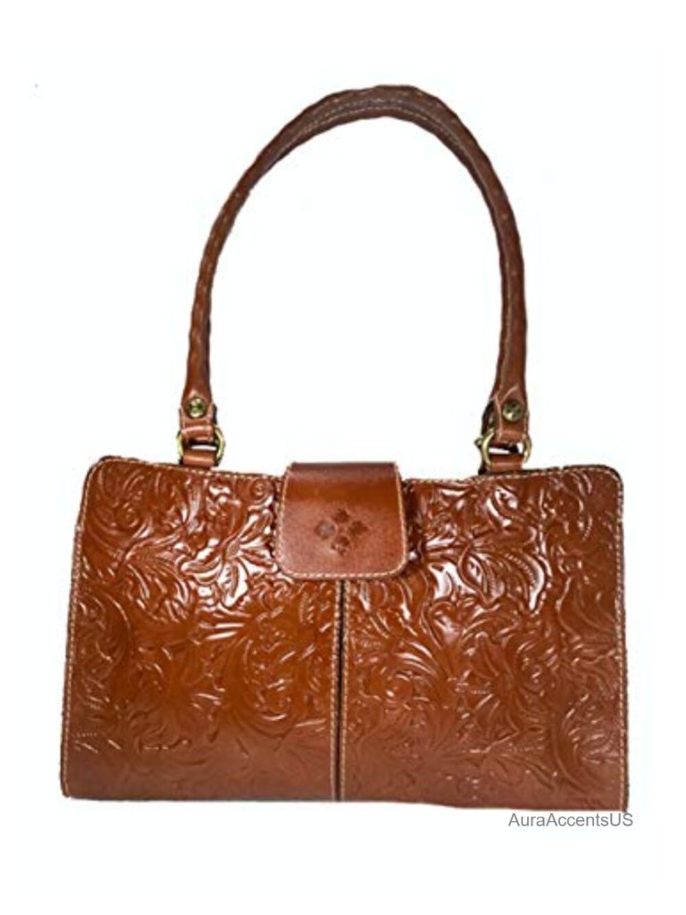 Patricia Nash Rienzo Italian Leather Satchel Shoulder Bag